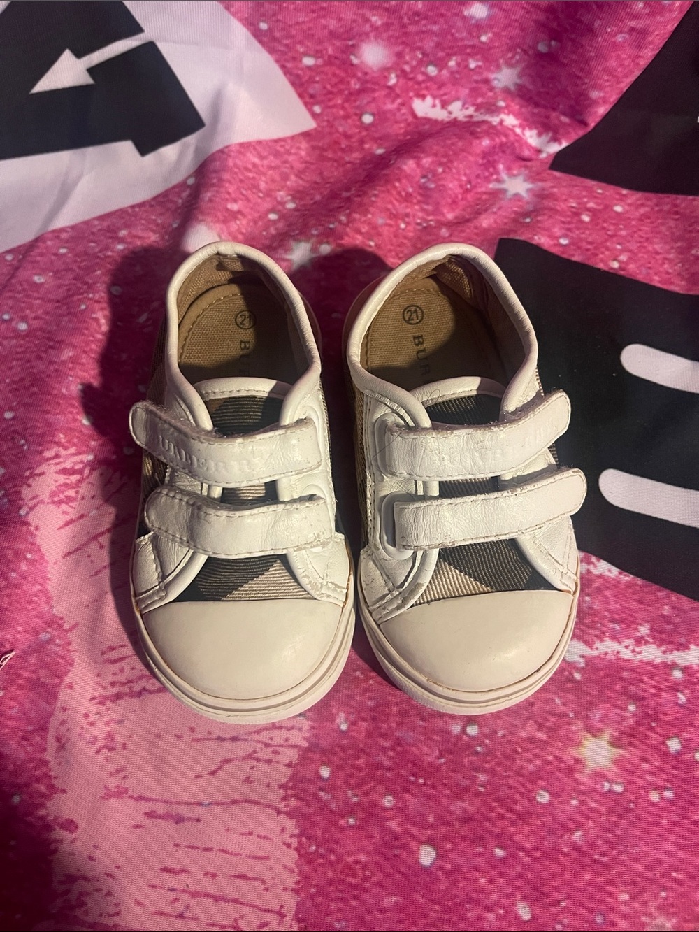 Kids Burberry Sneakers Size 21